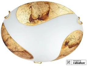 RÁBALUX 1941 ART GOLD Ufo Lámpa Fehér E27 IP20