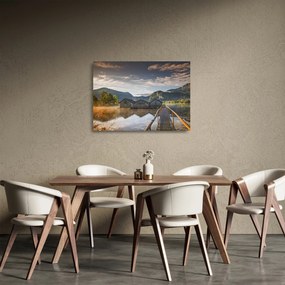 Tó képe (üvegen) (70x50 cm)