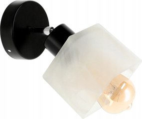 Mennyezeti csillár Led fali lámpa E27 üveg tej négyzet nappali