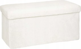 Puff Tárolórekesszel Nagy, boucle hatású anyag