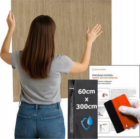 Öntapadós tapéta Vízálló Konyha Fal Bútor Homokbarna