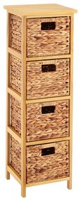 Natúr színű paulownia magas komód 32x100 cm – Premier Housewares