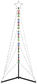 színes LED karácsonyfa 363 LED 182 cm