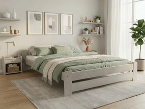 Emily ágy 120 x 200 cm, fehér Ágyrács: Lamellás ágyrács, Matrac: Somnia matrac 18 cm