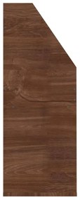 barna tölgyszínű szerelt fa újságtartó gyerekeknek 71x30x78,5cm