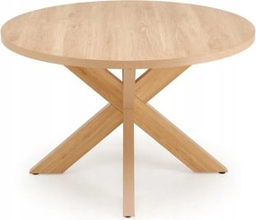 Kerek étkezőasztal konyha nappali barna természetes modern Morus