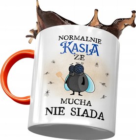 Narancssárga Bögre Kasi Barátnő Feleség Ajándék Nyomtatott Fotóval