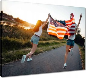 Vászonkép 50x40 Futás a szabadság felé Usa