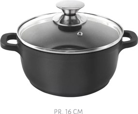 Grande 4 db-os edény szett 3 üvegfedővel - Orion