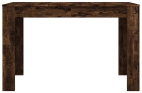 Füstös tölgy színű szerelt fa étkezőasztal 120 x 60 x 76 cm