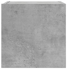 2 db betonszürke falra szerelhető TV-szekrény 30,5 x 30 x 30 cm