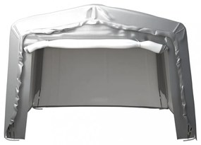 szürke acél tárolósátor 370x370 cm