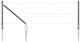 Fenceszlopok Csatlakozóval 26 db Ø32 mm 60 cm Horganyzott Acél