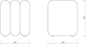 Bézs buklé puff Radd – noo.ma