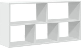 vidaXL fehér szerelt fa fali polc 100 x 25 x 50 cm