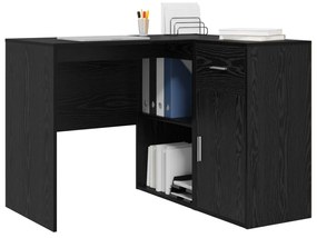 Sarok íróasztal Fekete tölgy 102x88x75 cm Forgácslap