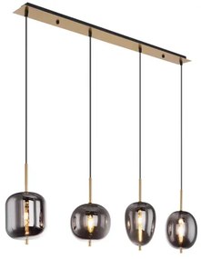 GLOBO 15345-4MM BLACKY Többágú Függesztett Lámpa IP20