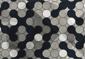 Dekoratív Fotótapéta Fali Fal Geometrikus körök 312x219 Ragasztó