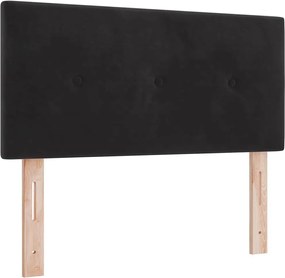 vidaXL Fejtámla Fekete 80 cm Bársony