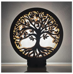 Li-Go 23577/DUB2 - LED dimmelhető asztali dekoráció LED/12W/230V 20x22 cm tölgy