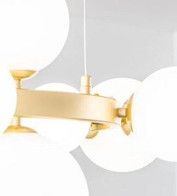 Brilagi - LED Csillár zsinóron MILLA 15xG9/3W/230V arany/fehér