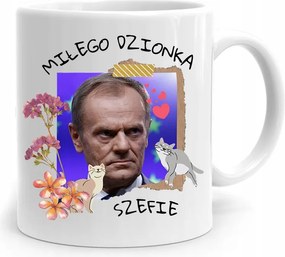 Donald Tusk Bögre Kellemes Nap Platform, fényképes nyomtatással