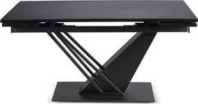 Stół REX Rozkładany 160-220 cm MDF Czarny