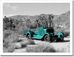 Poszterek keretben 40x30 Türkiz hajóroncs