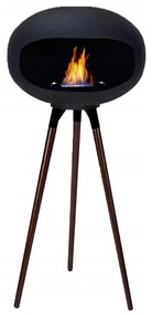Bioetanol-kandalló TOKIO 45x100 cm 2 kW fekete