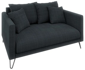 Sötétszürke zsenília kanapé 140 cm Freya – Ropez