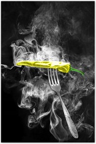 Poszter 60x90 Sárga paprika a villán