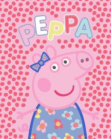 Peppa malac Dots flanel polár takaró 130x160cm