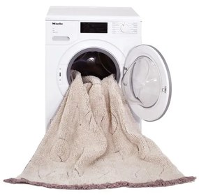 Krémszínű mosható kézi szövésű pamut gyerek szőnyeg 90x130 cm ABC – Lorena Canals