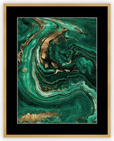 Dekoria Vászonkép Abstract Green&amp;Gold I 40x50