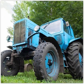 Poszterek 30x30 Régi kék traktor