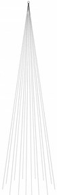 karácsonyfa zászlórúdon 1134 kék LED-del 800 cm