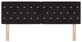 LED Fejvég Kristály Gombos Gombos Fekete 80 cm Bársony