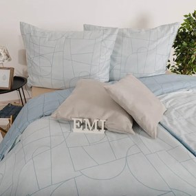 EMI Velur kék pamutszatén ágyneműhuzat