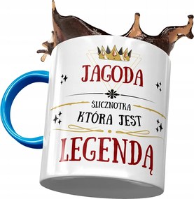 Kék Bögre Bogyó Feleség Barátnő Nyomtatott Fotóval