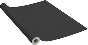 vidaXL fekete öntapadó PVC bútorfólia 500 x 90 cm
