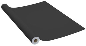 vidaXL fekete öntapadó PVC bútorfólia 500 x 90 cm