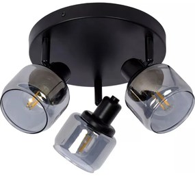 Lucide 77979/13/30 - Spotlámpa BJORN 3xE14/40W/230V fekete