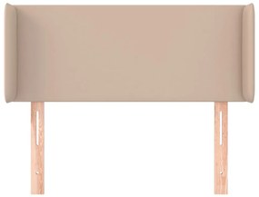 cappuccino műbőr szárnyas fejtámla 83x16x78/88 cm