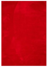 HUARTE piros rövid szálú puha és mosható szőnyeg 160 x 230 cm