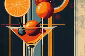 Poszter 91,5x61cm Koktél stílus