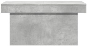 betonszürke szerelt fa dohányzóasztal 80 x 55 x 40 cm