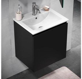 KENWOOD 51 cm-es fekete mosdószekrény mosdóval