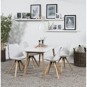 BERG étkezőasztal fehér színben