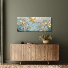 Kép - 3D gyöngyök az óceánban (120x50 cm)