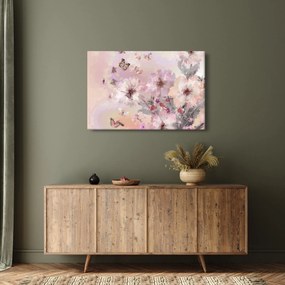 Kép - Művészeti kollázs pillangókkal (90x60 cm)